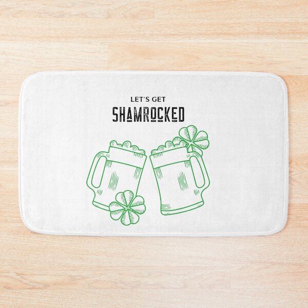 Item preview, lets get shamrocked, st patricks day, shamrocked, irish, clover, drinking shirt designed and sold by cathelkav.