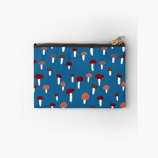 Item preview, Seamless pattern. Mushrooms on a blue background. Digital art. Cute illustration for the decor and design of posters, postcards, prints, stickers, invitations, textiles and stationery. designed and sold by Yovin11.