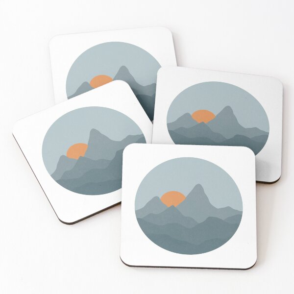 Item preview, Hazy Blue Mountain Sunset  designed and sold by itsabbydoodles.