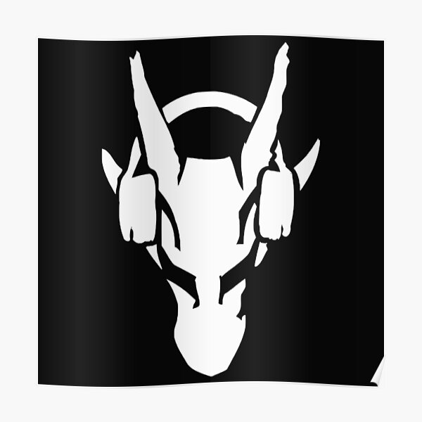 Iconic Production Logo in White Poster