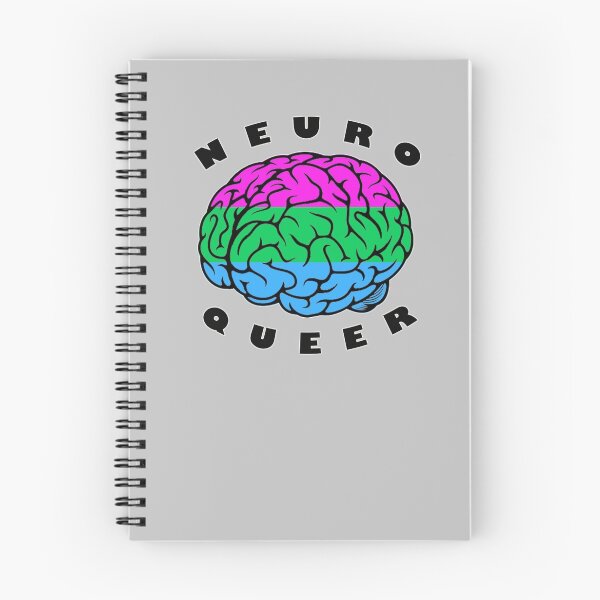 Item preview, Neuroqueer Brain - Polysexual/romantic Colors designed and sold by AutisticBanshee.
