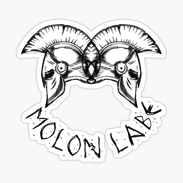 Molan Labe Spartan Helmet Sticker For Sale By Emm J Redbubble 