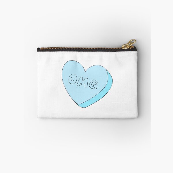 Item preview, blue 'omg' conversation heart designed and sold by lilahbowers.