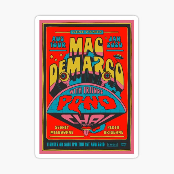 Visite de Mac Demarco Sticker