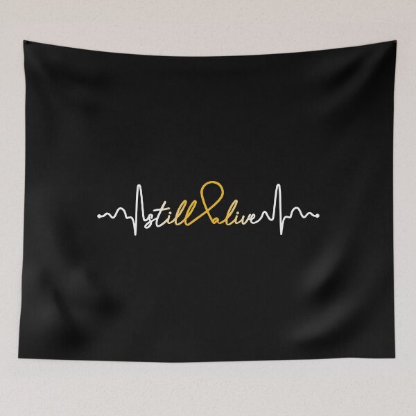 Item preview, Still Alive- Childhood Cancer Awareness Gifts for Women Childhood Cancer Support Ribbon designed and sold by Awarenessshop.