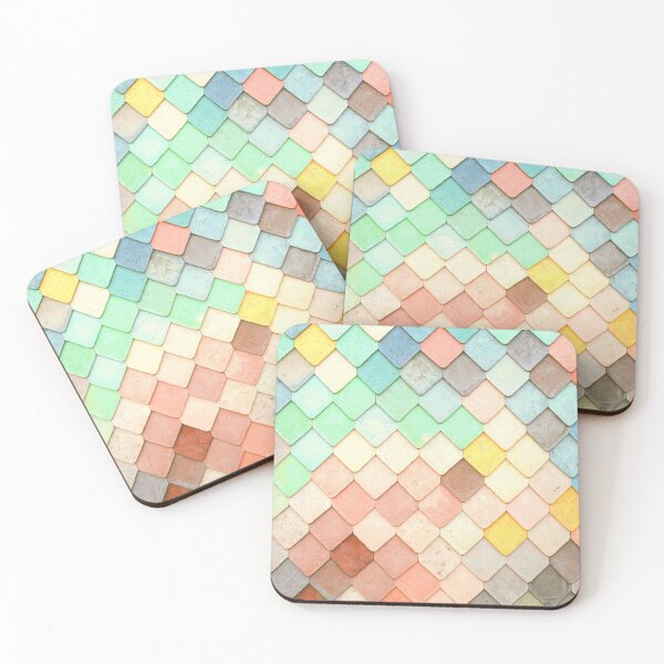 Item preview, Pastel brick pattern- colorful designed and sold by afrapaints.