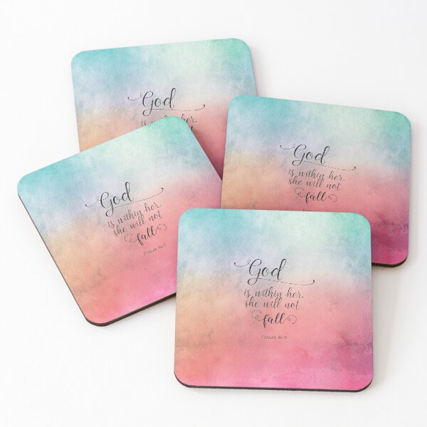 Item preview, God Is Within Her Christian Art Watercolor Design designed and sold by Logic72.