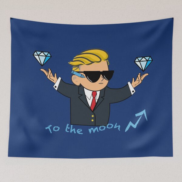 Item preview, To the moon with diamond hands designed and sold by EcruCloud.