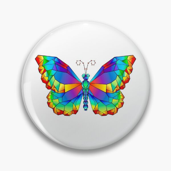 Item preview, Rainbow Polygonal Butterfly designed and sold by Blackmoon9.
