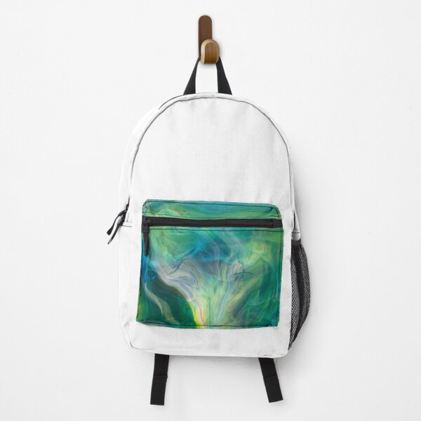 Item preview, Cool Flowy Blue Green Paint Pour designed and sold by SierasART.