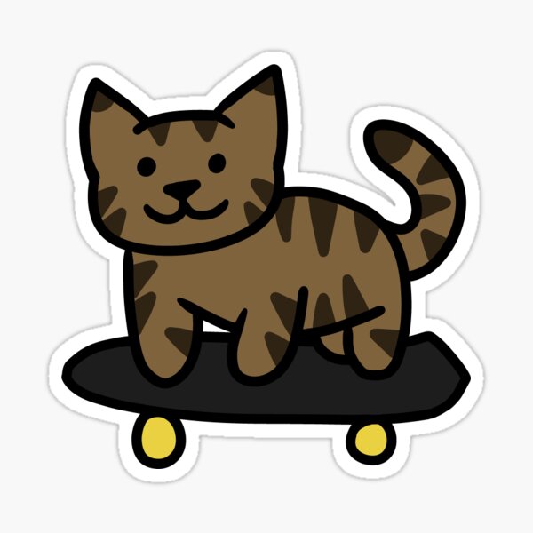 Item preview, Skater Cat (Brown Tabby) designed and sold by beaaats.