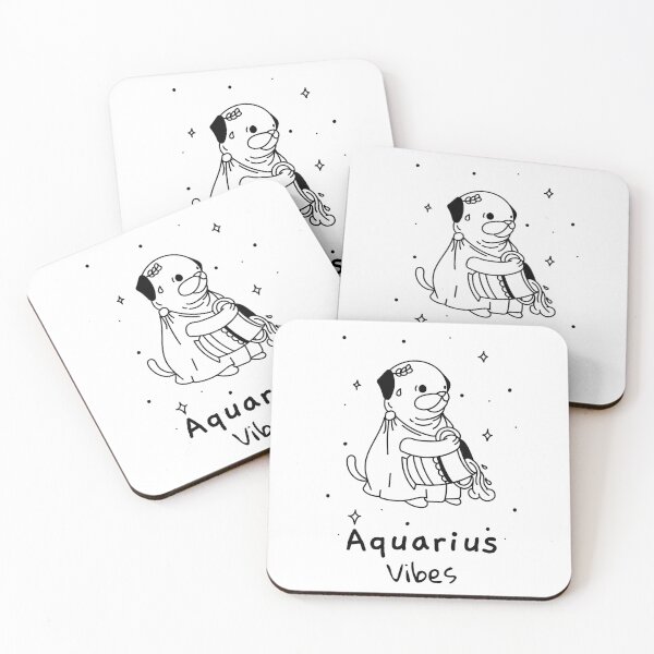 Item preview, Aquarius Vibes Dogs Of The Zodiac  designed and sold by LadyZodiac.