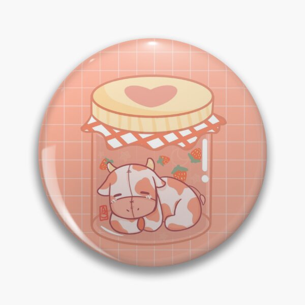 Item preview, Strawberry Jelly Jar Cow  designed and sold by inkybirb.
