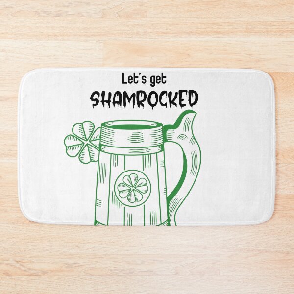 Item preview, lets get shamrocked, st patricks day, shamrocked, irish, clover, drinking shirt designed and sold by cathelkav.