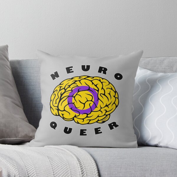 Item preview, Neuroqueer Brain - Intersex Colors designed and sold by AutisticBanshee.