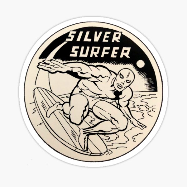 Silver Surfer Rare Sticker For Sale By Popfanshop Redbubble 7503