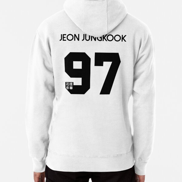 Jeon Jungkook Real Name BTS Member Jersey HYYH Pullover Hoodie for Sale by Peachy Rui Redbubble