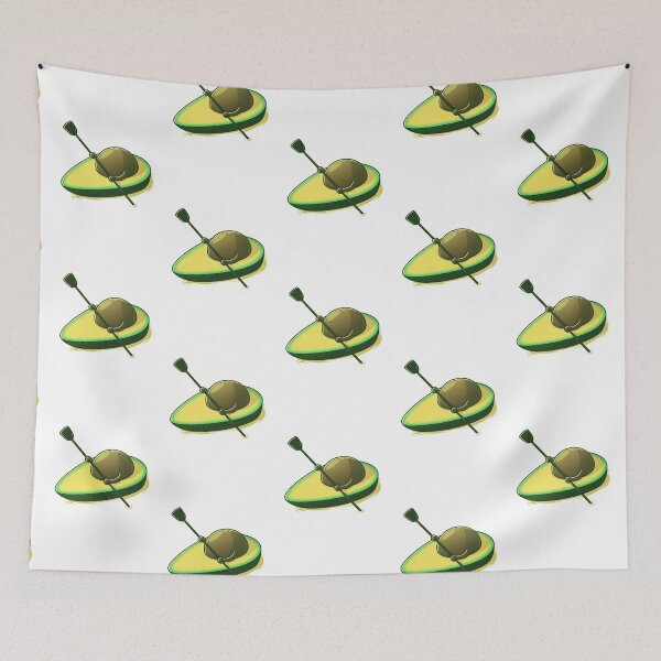 Item preview, Kayaking - Avocado Rowing cute SKY designed and sold by loves789.