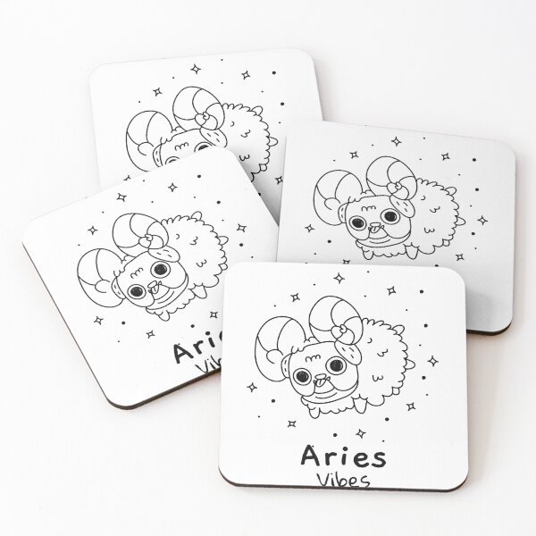 Item preview, Aries Vibes Dogs Of The Zodiac designed and sold by LadyZodiac.