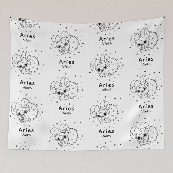 Item preview, Aries Vibes Dogs Of The Zodiac designed and sold by LadyZodiac.