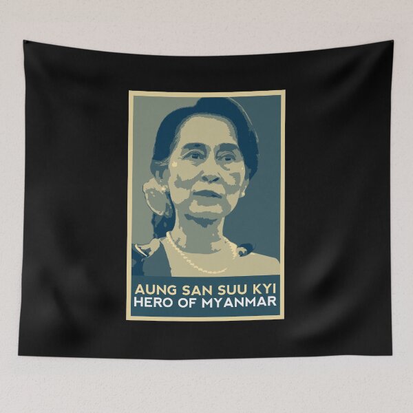 Item preview, AUNG SAN SUU KYI - HERO OF MYANMAR designed and sold by Art-Tease.