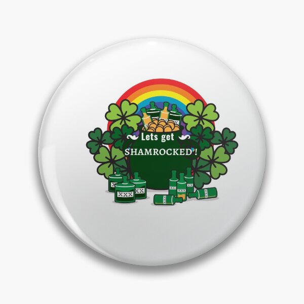 Item preview, lets get shamrocked, st patricks day, shamrocked, irish, clover, drinking shirt designed and sold by cathelkav.