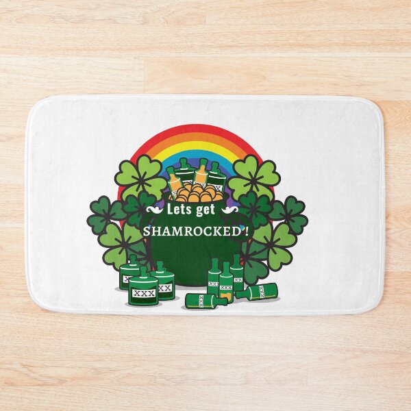 Item preview, lets get shamrocked, st patricks day, shamrocked, irish, clover, drinking shirt designed and sold by cathelkav.