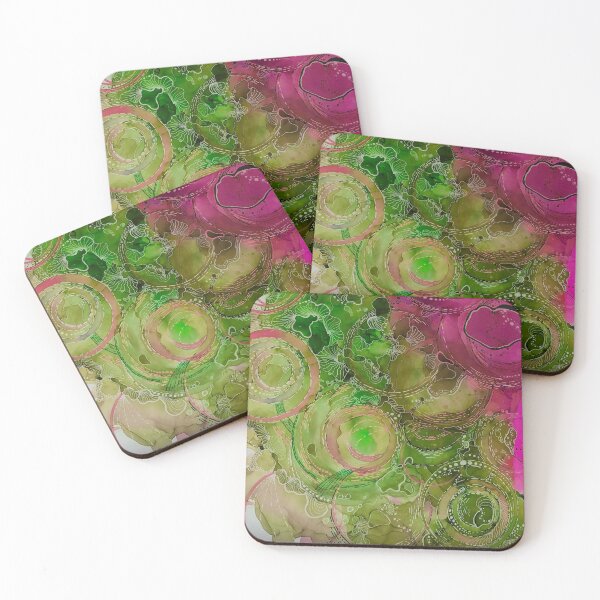 Item preview, Pink and Green Circular Thoughts designed and sold by Lois Gardiner.