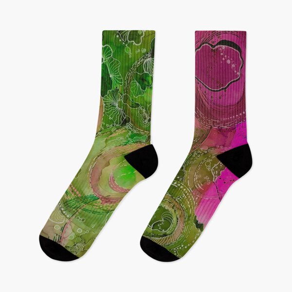 Item preview, Pink and Green Circular Thoughts designed and sold by Lois Gardiner.