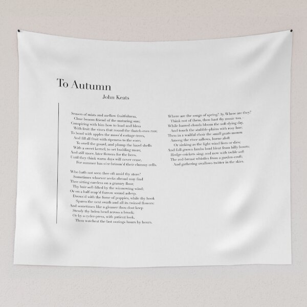 Item preview, To Autumn by John Keats designed and sold by wisemagpie.