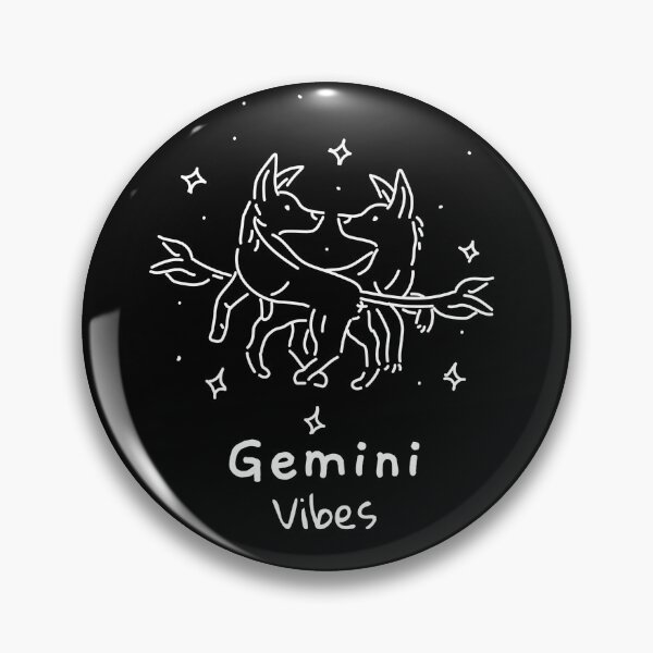 Item preview, Gemini Vibes Dogs Of The Zodiac designed and sold by LadyZodiac.
