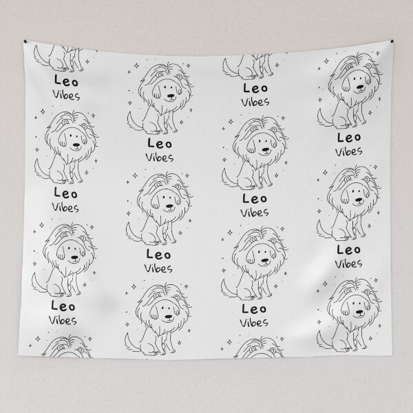 Item preview, Leo Vibes Dogs Of The Zodiac  designed and sold by LadyZodiac.