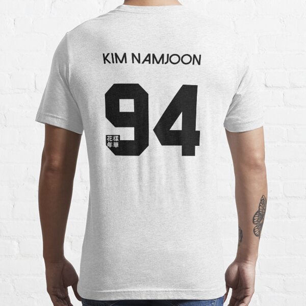  - BTS JIN Wear -Oversize numbering t-shirt 002 Black