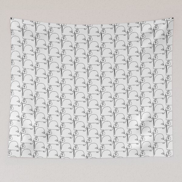 Item preview, Dinosaur Max in Black and White by Jess Cargill designed and sold by jesscargill.