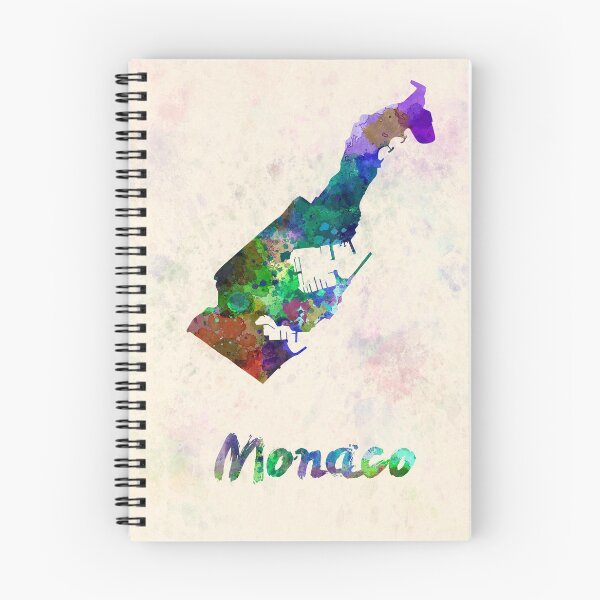 Item preview, monaco watercolor map  designed and sold by paulrommer.