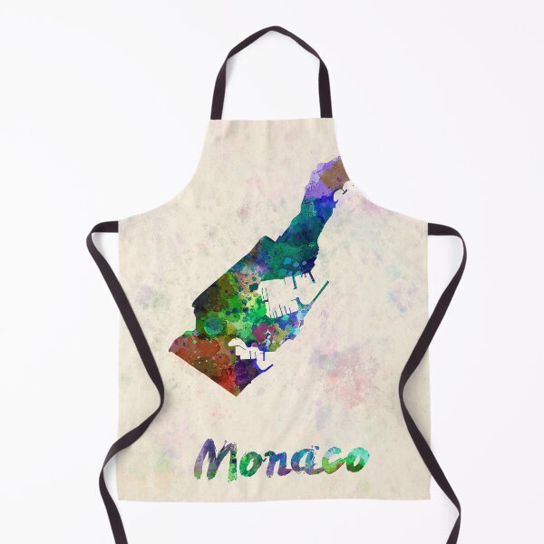 Item preview, monaco watercolor map designed and sold by paulrommer.
