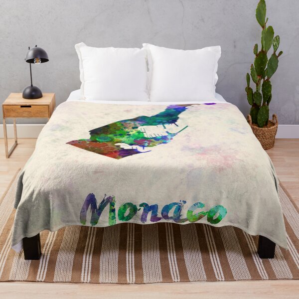 Item preview, monaco watercolor map  designed and sold by paulrommer.