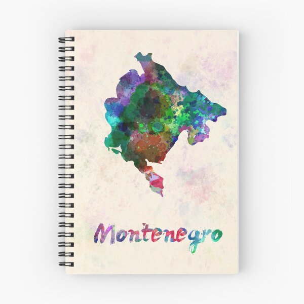 Item preview, montenegro watercolor map  designed and sold by paulrommer.