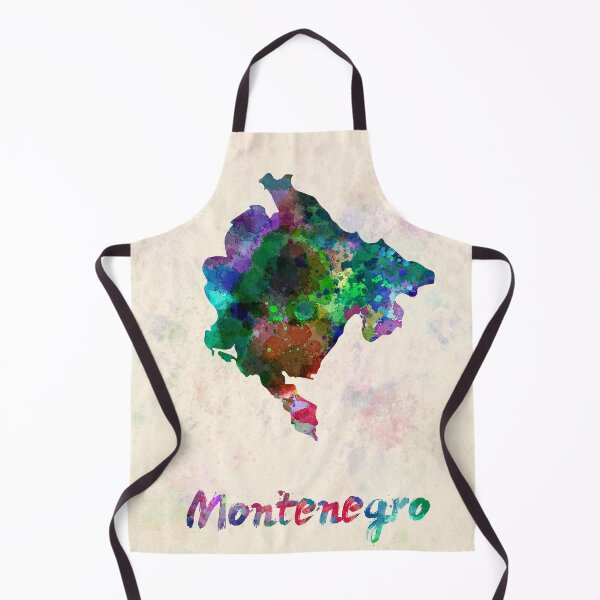 Item preview, montenegro watercolor map  designed and sold by paulrommer.