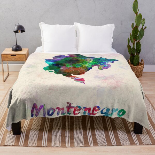 Item preview, montenegro watercolor map designed and sold by paulrommer.