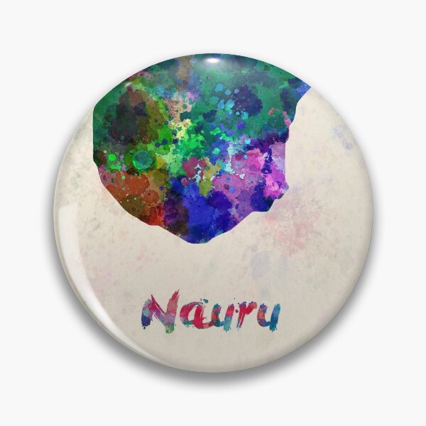 Item preview, Nauru watercolor map  designed and sold by paulrommer.