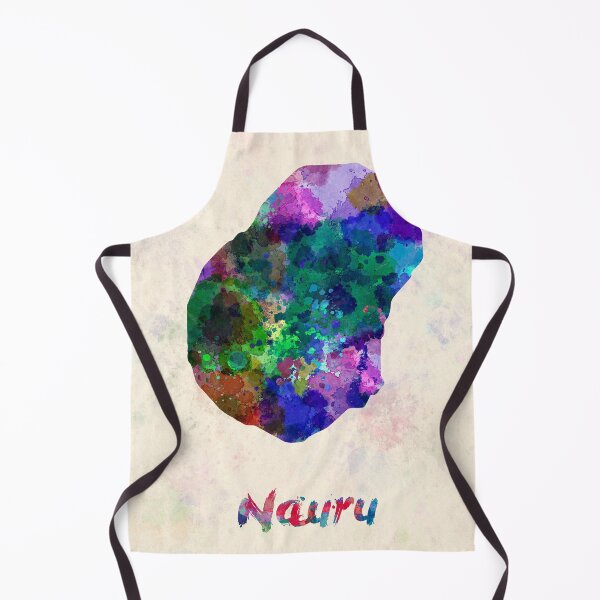 Item preview, Nauru watercolor map  designed and sold by paulrommer.
