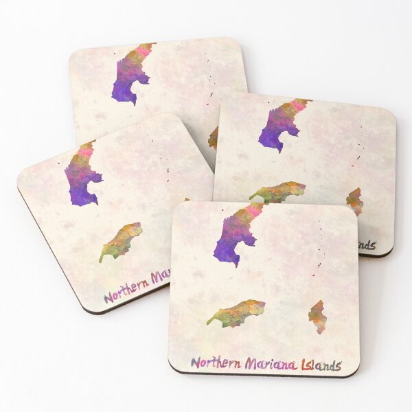 Item preview, Northern mariana islands watercolor map  designed and sold by paulrommer.