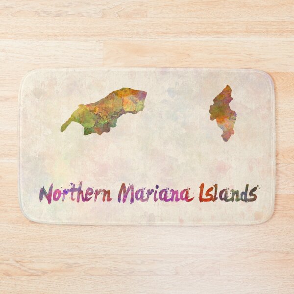 Item preview, Northern mariana islands watercolor map  designed and sold by paulrommer.