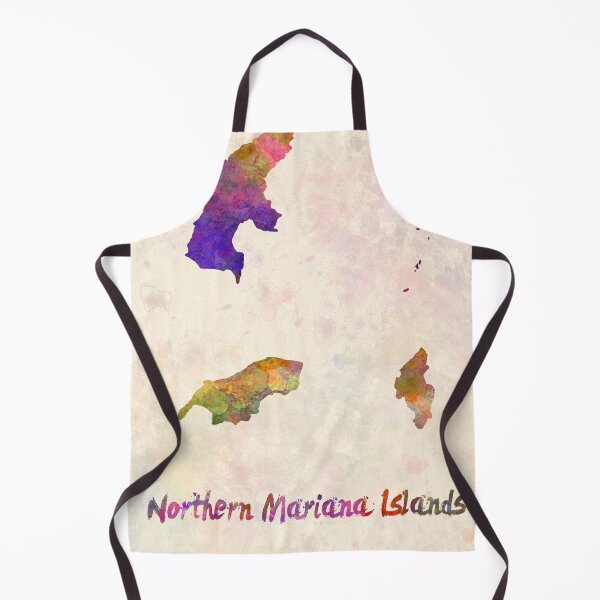 Item preview, Northern mariana islands watercolor map  designed and sold by paulrommer.