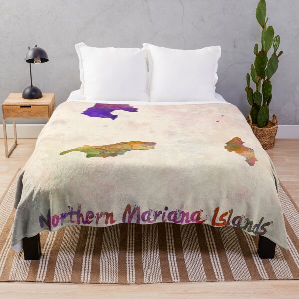 Item preview, Northern mariana islands watercolor map designed and sold by paulrommer.