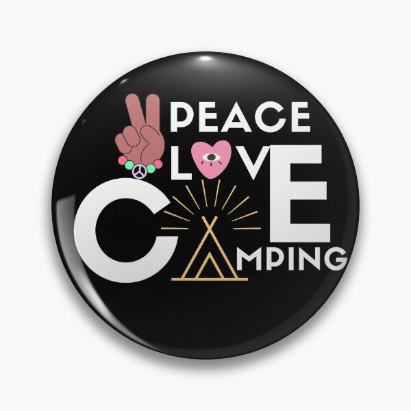 Aperçu de l'œuvre Peace Love Camping créée et vendue par pradpak.