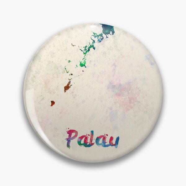 Item preview, Palau watercolor map  designed and sold by paulrommer.