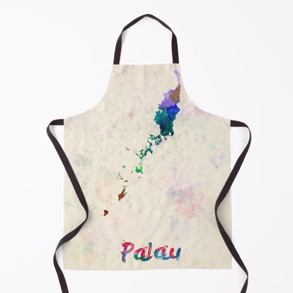 Item preview, Palau watercolor map  designed and sold by paulrommer.