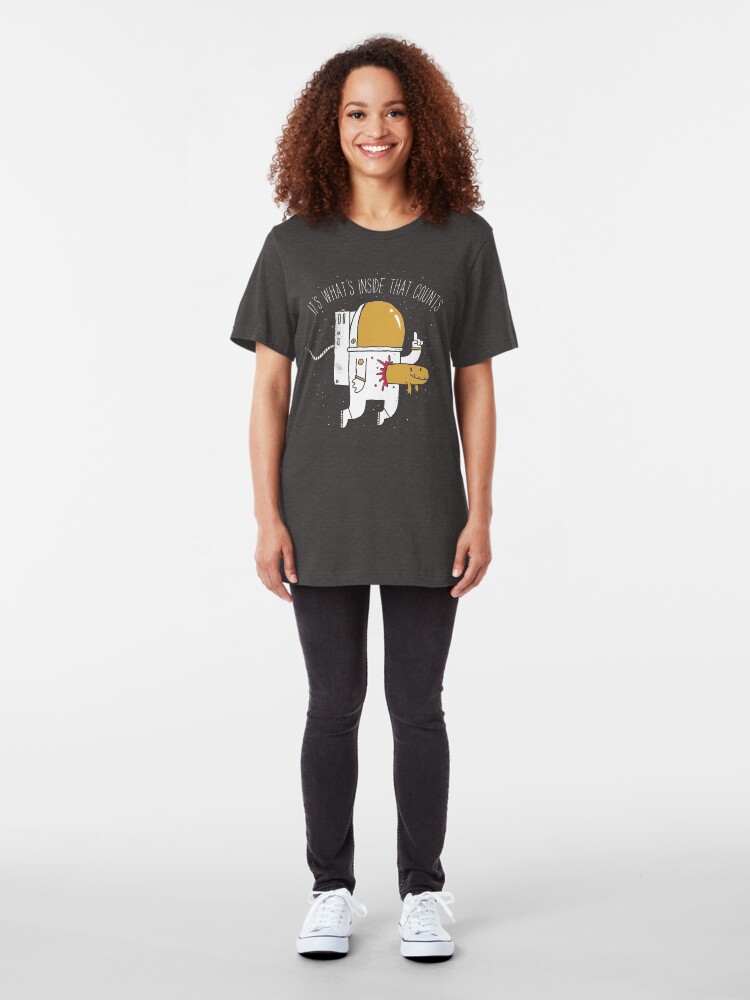 Alternate view of Space Sucks Slim Fit T-Shirt